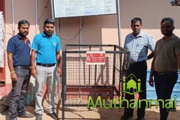 களுவாஞ்சிக்குடியில் பிளாஸ்டிக் கழிவுகள் சேகரிக்கும் இரும்பு கூடாரம் அமைப்பு