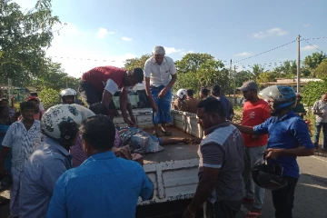 கிளிநொச்சியில் 6 பிள்ளைகளின் தந்தை பலி (PHOTOS)