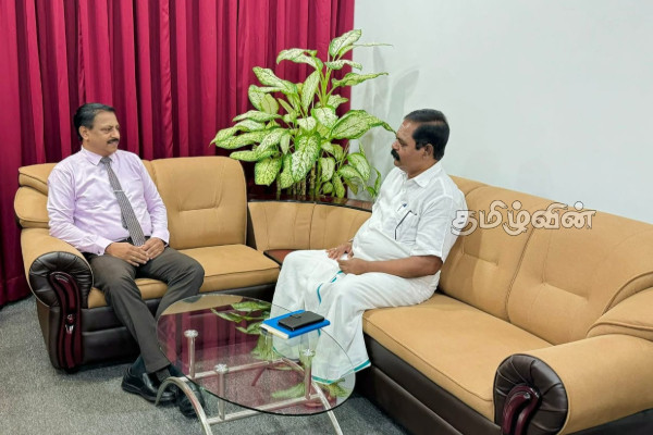 யாழ். மாவட்ட அரச அதிபருடன் சிறீதரன் எம்.பி. சந்திப்பு | Sridharan Mp Meets With Jaffna District Governor