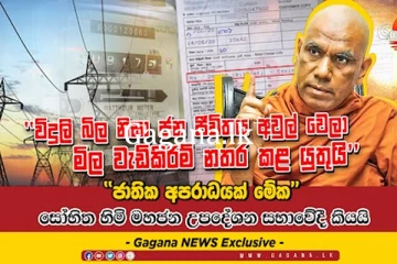 විදුලි බිල නිසා ජන ජීවිතය අවුල් වෙලා....මිල වැඩිකිරීම් නතර කළ යුතුයි’’