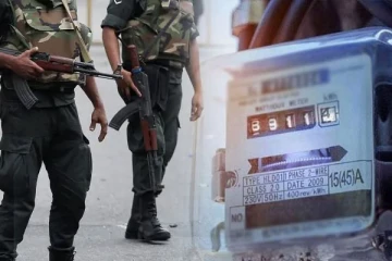 மானிப்பாயில் மின்சாரக் கட்டணம் செலுத்தாமல் வெளியேறிய இராணுவம்