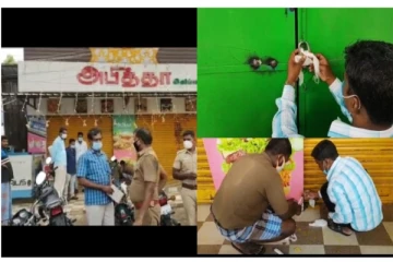 விருத்தாசலத்தில் அனுமதியின்றி செயல்பட்ட 5 கடைகளுக்கு சீல்!