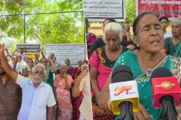 வலி. வடக்கு பகுதிகளில் உயர் பாதுகாப்பு வலயத்தில் உள்ள காணிகளை விடுவிக்கக் கோரி மக்கள் போராட்டம்