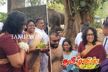 யாழ்.மாவிட்டபுரம் கந்தசுவாமி ஆலய வழிபாட்டில் ஈடுபட்ட பிரதமர்