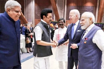 G20 டின்னர்: அமெரிக்க அதிபர் ஜோ பைடனை சந்தித்து பேசிய தமிழக முதலமைச்சர் மு.க.ஸ்டாலின்!