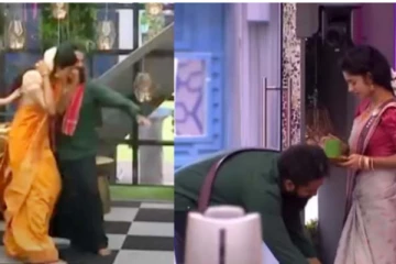 பெண் போட்டியாளரை கழுத்தை பிடித்து வெளியே தள்ளிய ராபர்ட் மாஸ்டர்! ஜனனியின் காலில் விழுந்தது ஏன்?