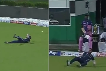 சறுக்கி கீழே விழுந்து கேட்சை தவறவிட்ட ஹர்திக் பாண்டியா! லக்கை பயன்படுத்தி விளாசிய பேட்ஸ்மேன்: வீடியோ