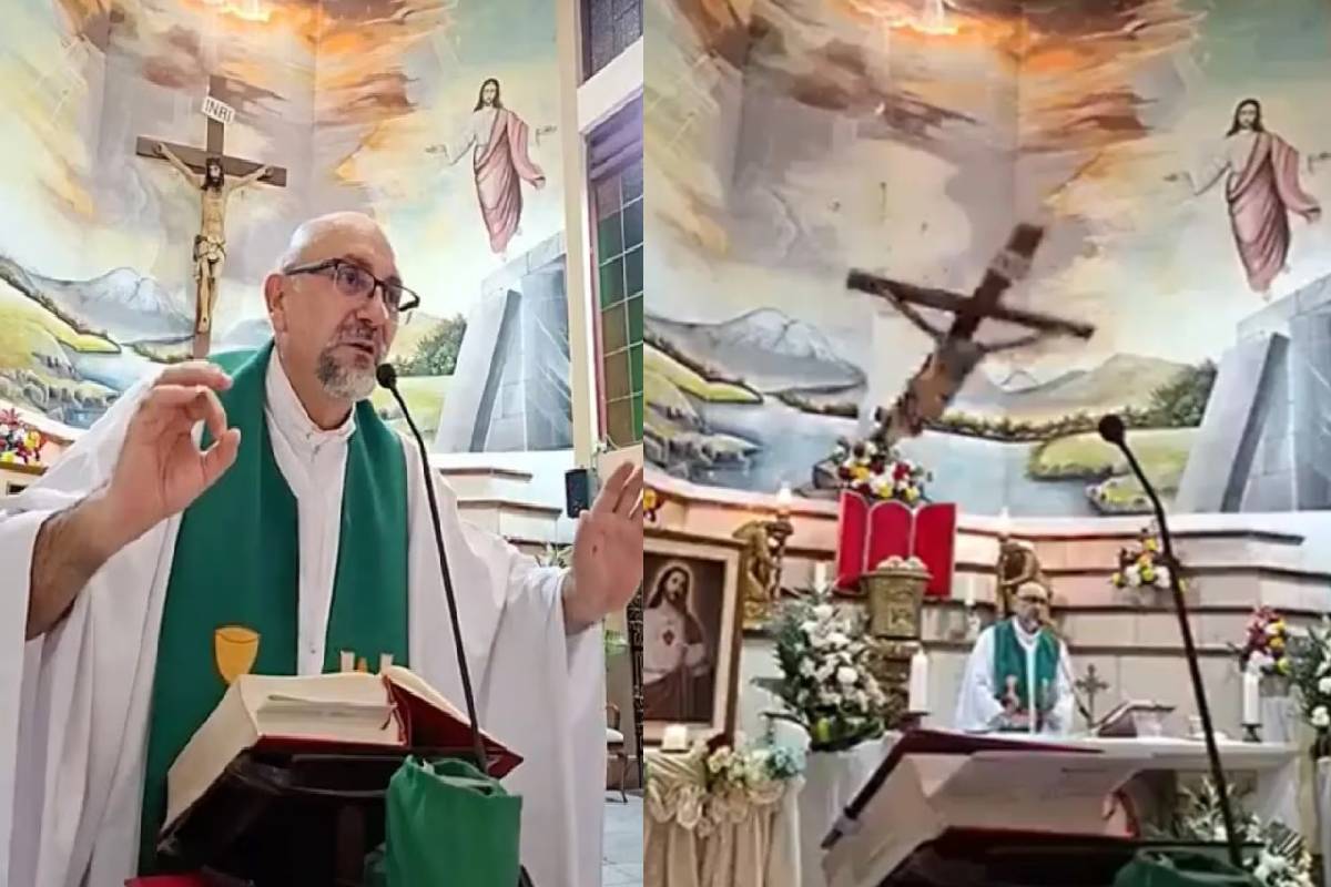 மரணம் குறித்து உரையாற்றிய பாதிரியார் - சில நிமிடத்தில் சிலுவை விழுந்து உயிரிழப்பு | Ecuador Priest Dies After Crucifix Falls In Prayer