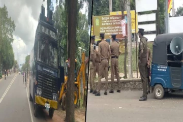 கிளிநொச்சியில் சுதந்திர தின எதிர்ப்பு போராட்டம் ; போராட்டத்தை அடக்க பொலிஸார் தீவிர முயற்சி