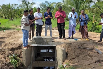 கிண்ணியா மணியரசன் குளத்தை அண்டிய 160 ஏக்கர் வயல் நிலங்களுக்குப் நீர்ப்பாசன வசதி