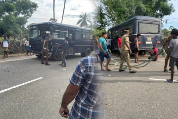 யாழில். கைதிகளை சிறைச்சாலைக்கு அழைத்து சென்ற பேருந்து விபத்து