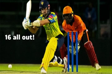 டி20 ஃபைனலில்16 ரன்னுக்கு ஆல்-அவுட் - மோசமான சாதனையை படைத்த அணி!