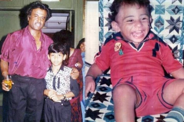 இந்த புகைப்படத்தில் ரஜினியுடன் இருக்கும் பிரபல நட்சத்திரம் யார் தெரியுமா?- அட இவரா?