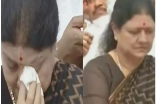 அக்கா நீங்க இல்லாமல் - ஜெயலலிதா நினைவிடத்தில் சசிகலா கண்ணீர் அஞ்சலி - தமிழ்நாடு