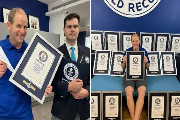 திடீரென லண்டன் சென்று ஒரே நாளில் 15 உலக சாதனைகளை முறியடித்த நபர்!