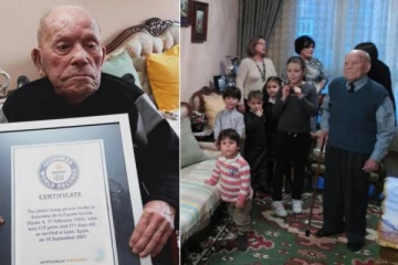 கின்னஸ் உலக சாதனை புத்தகத்தில் இடம்பிடித்த முதியவர்!