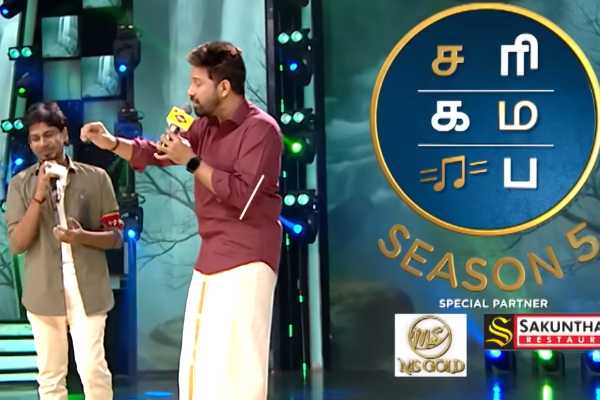 சரிகமப சீனியர் 5!! நடுவரையே எழவைத்த ஈழத்தமிழன் சபேசன்... | Saregamapa Senior S5 Folk Round Sabesan Sing