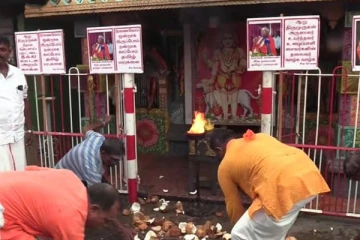 ஆளுநரால் விடுக்கப்பட்ட பணிபுரையை எதிர்த்து முன்னெடுக்கப்பட்ட ஆலய வழிபாடு