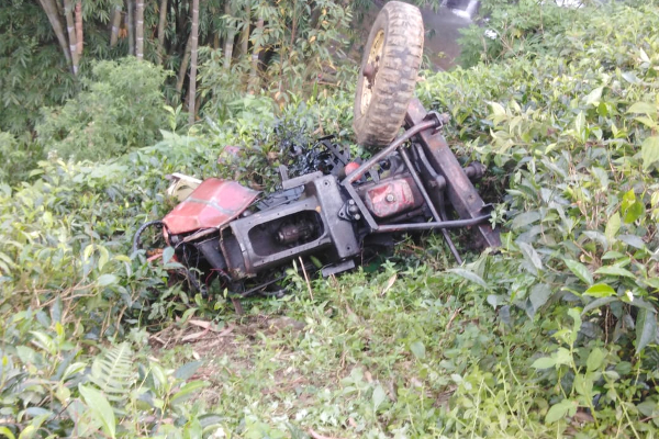 உழவு இயந்திரம் வீதியை விட்டு விலகி விபத்து - சாரதி மரணம் | Tiller Accident One Person Death