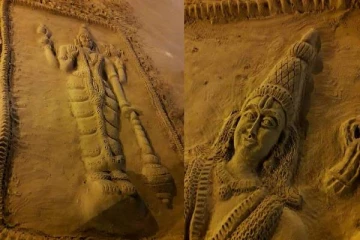 யாழில் பலரின் கவனத்தையும் ஈர்த்துள்ள மணல் சிற்பங்கள் (PHOTOS)