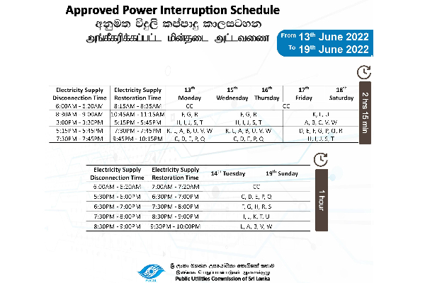 இன்று மின்வெட்டு அமுலாகும் நேர அட்டவணை | Time Table For Power Outage