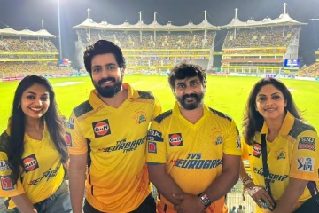 தோனி தலைமையிலான சிஎஸ்கே அணியின் வெற்றியை கொண்டாடிய 'எல். ஜி. எம்' படக் குழு