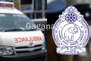 කොස්තාපල්ගේ අත සපා කා පලා ගිය ගිලන්රථ රියැදුරු.