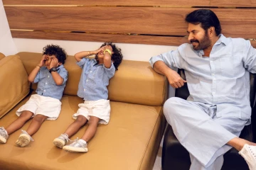 நயன்தாராவின் மகன்கள் உடன் மம்மூட்டி.. வைரலாகும் புகைப்படங்கள்