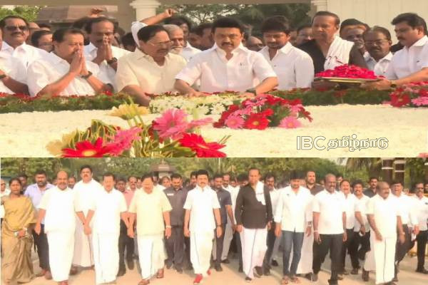 Honorable Chief Minister at the memorial