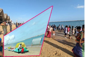 இலங்கையில் செயற்கை கடற்கரை எப்படி உருவாக்கப்பட்டது..!(Video)