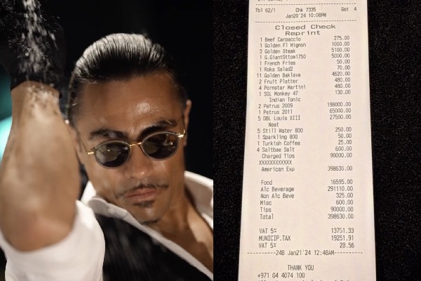 turkey customer pay 90 lakh on a single meal bill, ஹோட்டலில் ரூ.90 லட்சத்திற்கு உணவு பில்: டிப்ஸ் மட்டும் இத்தனை லட்சமா?