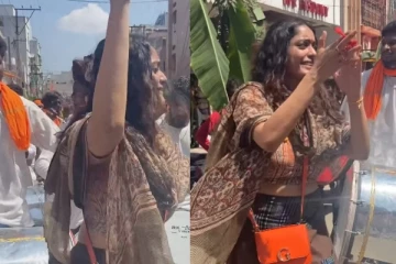 நடுரோட்டில் குத்தாட்டம் போட்ட அஜித் பட நடிகை.. வைரல் வீடியோ