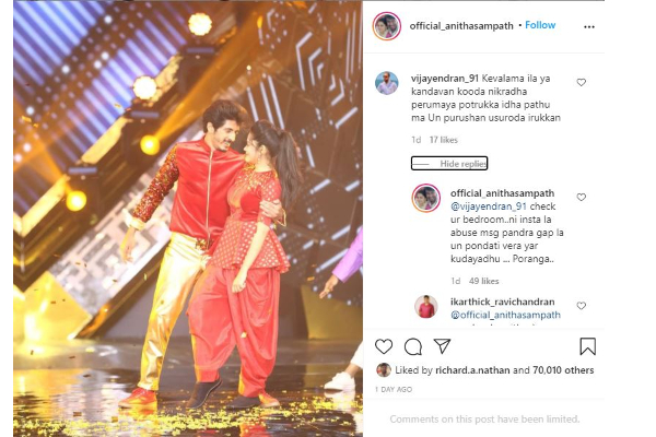 கணவரை வைத்து முகம்சுழிக்க வைக்கும் கருத்து! மனைவி பற்றி பேசி பதிலடி கொடுத்த பிக்பாஸ் அனிதா | Anitha Sampath Hard Reply For Fans Illegal Message