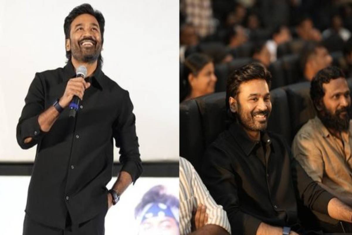 இளம் நடிகையை மேடையில் வர்ணித்த தனுஷ்! யார் அந்த நடிகைன்னு தெரியுமா? | Actor Dhanush Talk About Sirai Anishma Smile