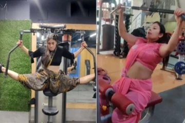 சேலை கட்டிக் கொண்டு வேர்க் அவுட் செய்து மாஸ் காட்டும் பெண்! வைரலாகும் வீடியோ