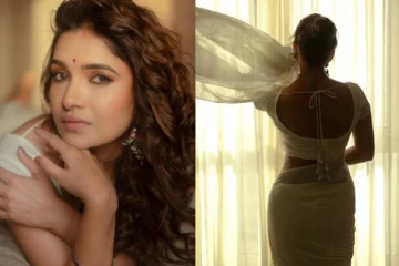 நம்ம வாணி போஜன் -ஆ இது!! வெள்ளைநிற சேலையில் மயக்குறாங்களே..