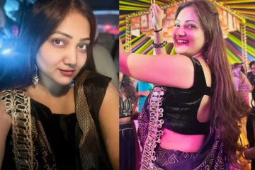 தாண்டியா ஆட்டம் போடும் சீரியல் நடிகை பிரியங்கா நல்காரி..