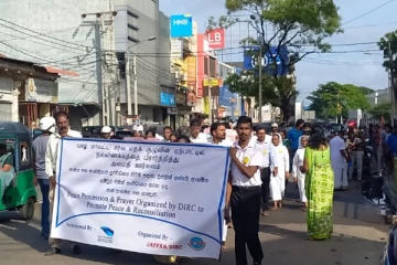 யாழில் மத நல்லிணக்கத்தை உருவாக்க நடைபவனி