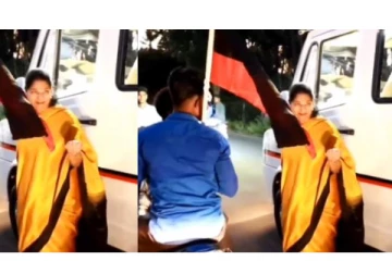 ஹெல்மெட் எங்க? இளைஞர்களிடம் கனிமொழி..வைரலாகும் வீடியோ!