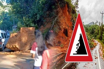 பலாங்கொடை - கதிர்காமம் பிரதான வீதி போக்குவரத்து பாதிப்பு