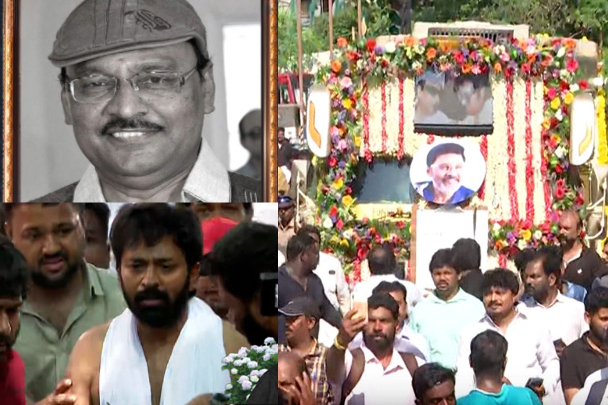 பிரியாவிடை பெற்ற திரைக்கதை மன்னன்.. இயக்குநர் பாக்யராஜின் உடல் அரசு மரியாதையுடன் தகனம் செய்யப்பட்டது.. | Bhagyaraj Funeral Takes Place With State Honours