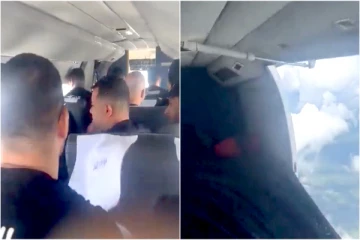 கதவு திறந்தபடி பறந்த விமானம்: பாடகர் வெளியிட்ட திக் திக் வீடியோ