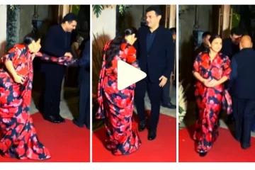 பொது இடத்தில் பிரபல நடிகையின் சேலையை பிடித்து இழுத்ததால் பரபரப்பு