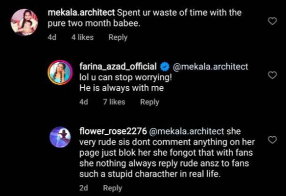 நிஜ வாழ்க்கையில் மோசமான குணம் கொண்டவரா வில்லி வெண்பா? திட்டித்தீர்த்த ரசிகர்கள் | Farina Azad Replied Negative Command