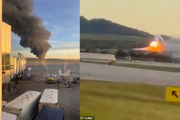The MD-11 plane exploded at kentucky airport