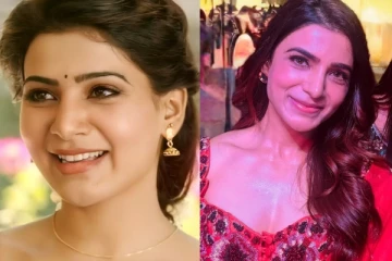 மாடர்ன் புடவையில் தேவதை போல் லுக்கில் சமந்தா.. வைரல் புகைப்படங்கள்