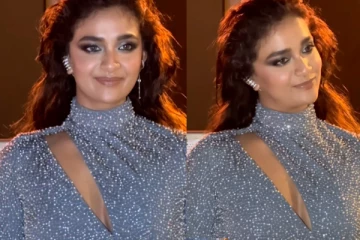 விருது விழாவுக்கு கவர்ச்சி உடையில் வந்த கீர்த்தி சுரேஷ்! வீடியோவுடன் இதோ