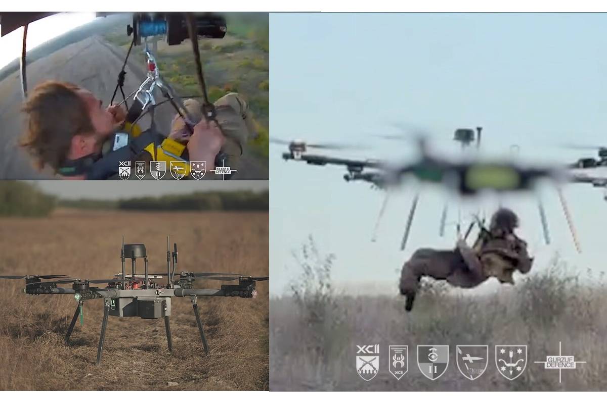 Ukraine carries out first ever aerial drone evacuation Ukraine carries out first ever aerial drone evacuation