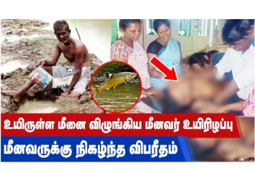 உயிருள்ள மீனை விழுங்கிய மீனவர் உயிரிழப்பு - மீனவருக்கு நிகழ்ந்த விபரீதம்