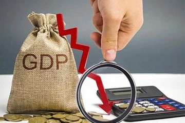 மொத்த உள்நாட்டு உற்பத்தியில் வீழ்ச்சி